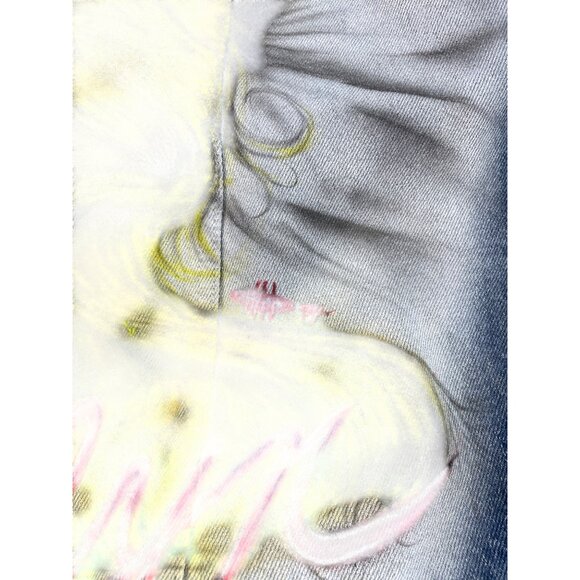 Gap  vintage denim Blue womans Jean denim Jacket Marylin graphic size M SKU 8751 - Picture 15 of 16